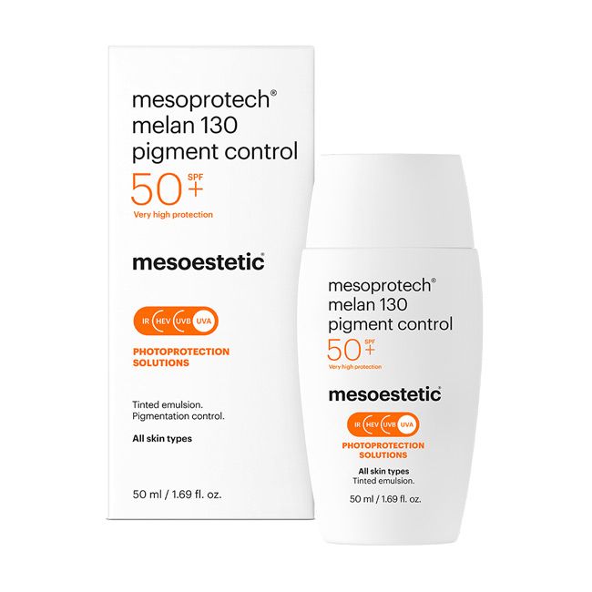 Mesoestetic Mesoprotect Melan 130 Pigment Control 50+ 50ml Verpakking