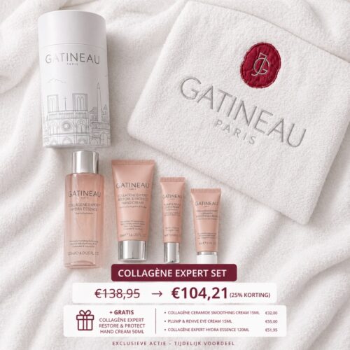 Gatineau Collagène Expert set met crème, oogcrème en essence inclusief gratis handcrème