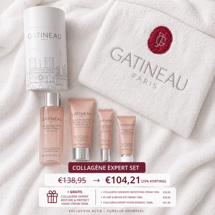 Gatineau Collagène Expert set met crème, oogcrème en essence inclusief gratis handcrème